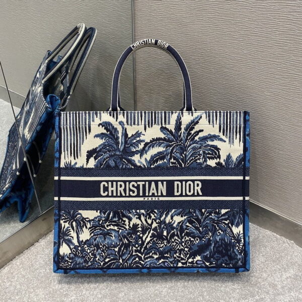 1:1 Replica Christian Dior Large Dior Book Tote Blue For Women 16.5in/42cm CD M1286ZRIW