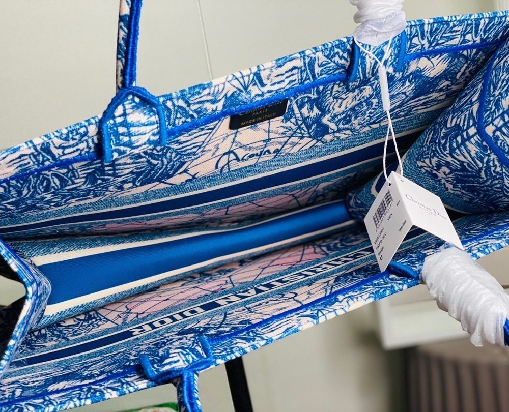 1:1 Replica Christian Dior Large Dior Book Tote Blue For Women 16.5in/42cm CD M1286ZRIW