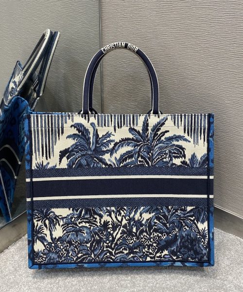 1:1 Replica Christian Dior Large Dior Book Tote Blue For Women 16.5in/42cm CD M1286ZRIW