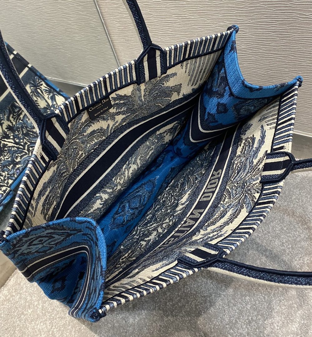 1:1 Replica Christian Dior Large Dior Book Tote Blue For Women 16.5in/42cm CD M1286ZRIW