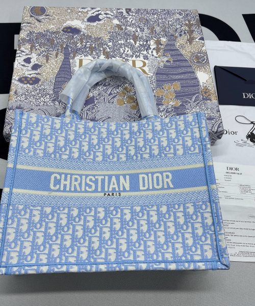 1:1 Replica Christian Dior Large Dior Book Tote Blue, For Women, Women’s Handbags 16.5in/42cm CD