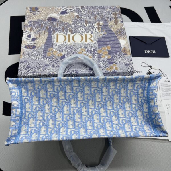 1:1 Replica Christian Dior Large Dior Book Tote Blue, For Women, Women’s Handbags 16.5in/42cm CD