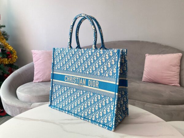 1:1 Replica Christian Dior Large Dior Book Tote Blue, For Women, Women’s Handbags 16.5in/42cm CD