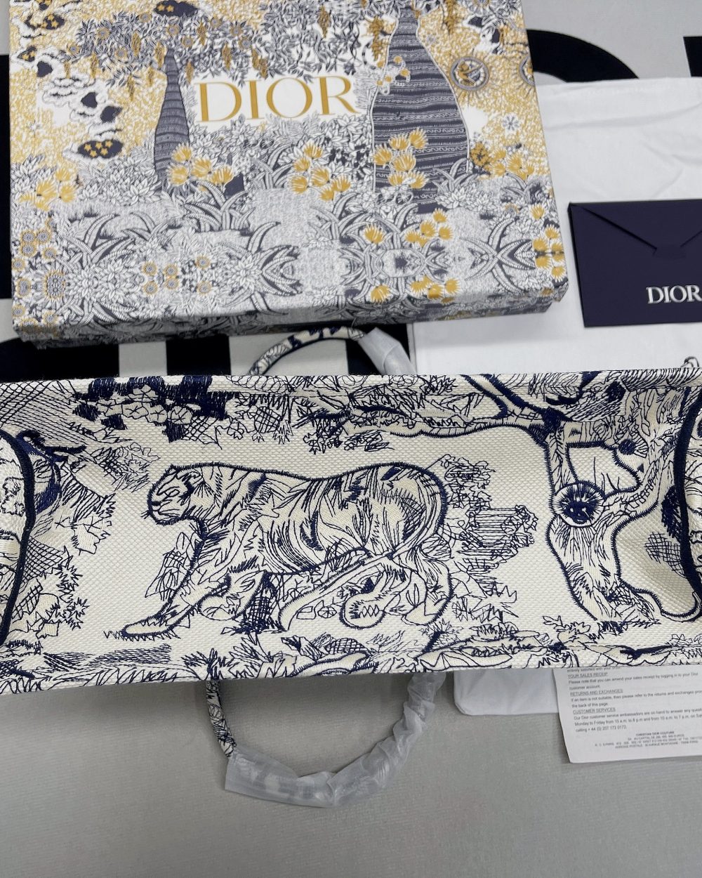 1:1 Replica Christian Dior Large Dior Book Tote Blue Multicolor, For Women, Women’s Handbags 16.5in/42cm CD