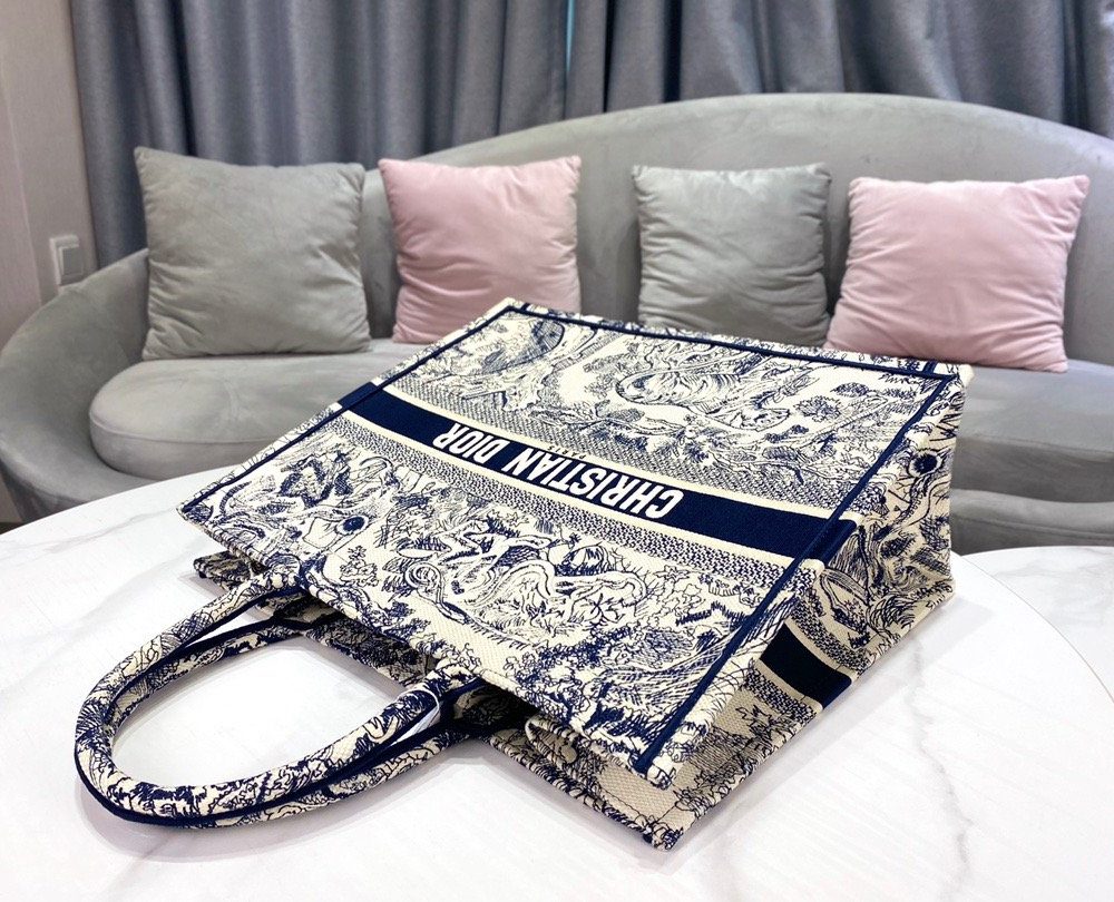 1:1 Replica Christian Dior Large Dior Book Tote Blue Multicolor, For Women, Women’s Handbags 16.5in/42cm CD