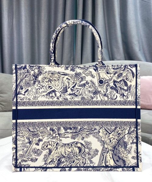 1:1 Replica Christian Dior Large Dior Book Tote Blue Multicolor, For Women, Women’s Handbags 16.5in/42cm CD