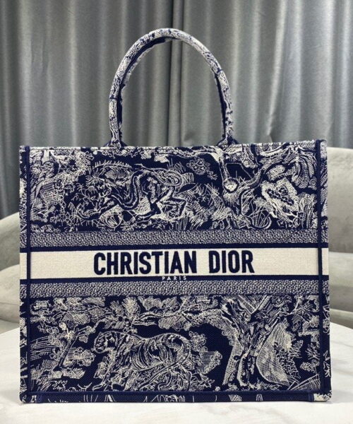 1:1 Replica Christian Dior Large Dior Book Tote Blue Multicolor, For Women, Women’s Handbags 16.5in/42cm CD M1286ZRGO_M928