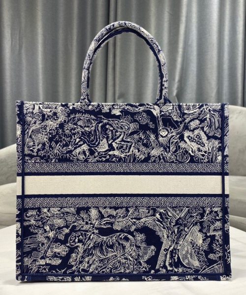 1:1 Replica Christian Dior Large Dior Book Tote Blue Multicolor, For Women, Women’s Handbags 16.5in/42cm CD M1286ZRGO_M928