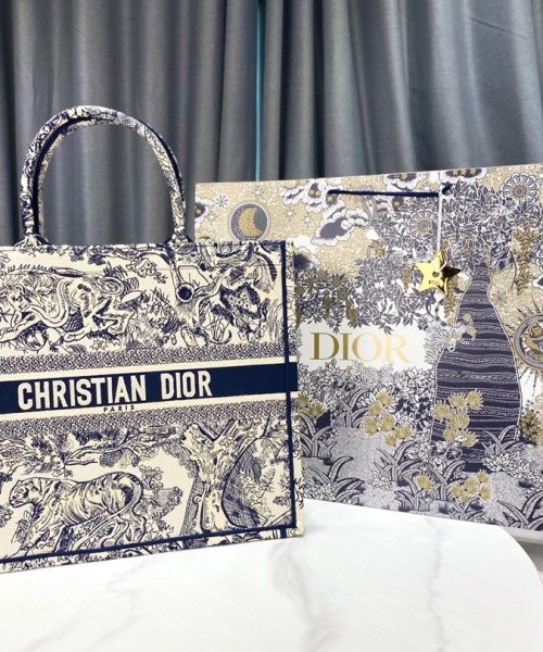 1:1 Replica Christian Dior Large Dior Book Tote Blue Multicolor, For Women, Women’s Handbags 16.5in/42cm CD