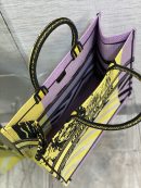 1:1 Replica Christian Dior Large Dior Book Tote Bright Yellow and Pink D-Jungle Pop Embroidery, Yellow/Pink, For Women Women’s Handbags, 41cm CD M1286ZRON_M886