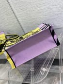 1:1 Replica Christian Dior Large Dior Book Tote Bright Yellow and Pink D-Jungle Pop Embroidery, Yellow/Pink, For Women Women’s Handbags, 41cm CD M1286ZRON_M886
