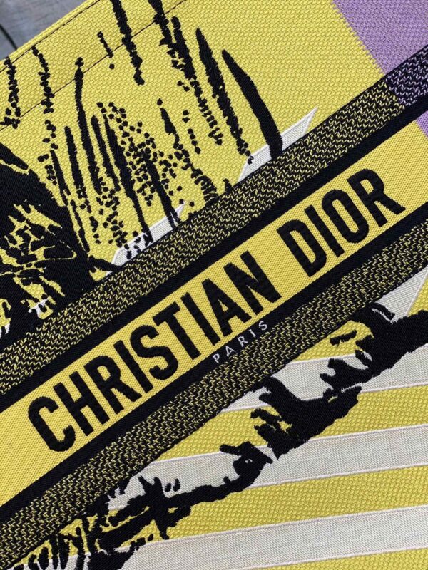 1:1 Replica Christian Dior Large Dior Book Tote Bright Yellow and Pink D-Jungle Pop Embroidery, Yellow/Pink, For Women Women’s Handbags, 41cm CD M1286ZRON_M886
