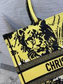 1:1 Replica Christian Dior Large Dior Book Tote Bright Yellow and Pink D-Jungle Pop Embroidery, Yellow/Pink, For Women Women’s Handbags, 41cm CD M1286ZRON_M886