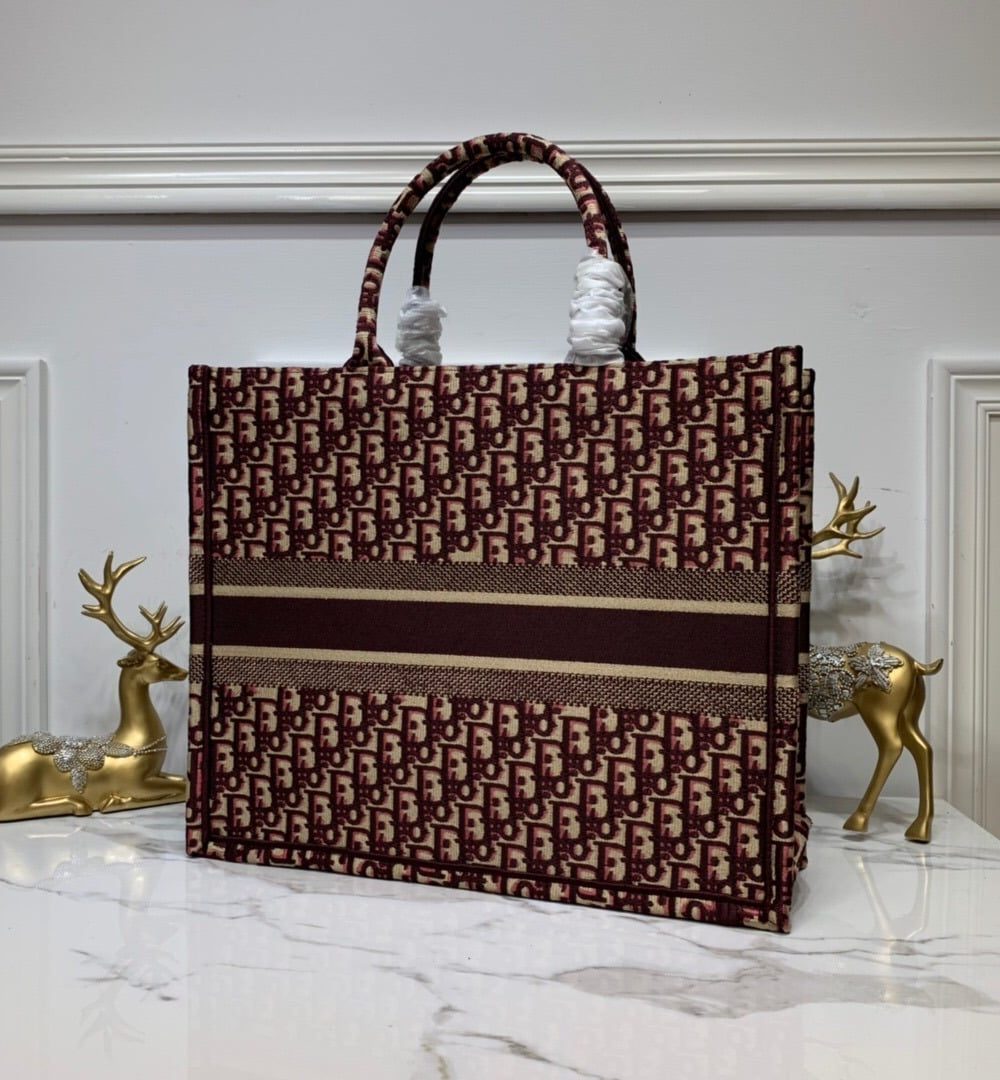 1:1 Replica Christian Dior Large Dior Book Tote Brown For Women 16.5in/42cm CD M1286ZRIW