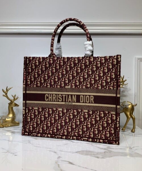 1:1 Replica Christian Dior Large Dior Book Tote Brown For Women 16.5in/42cm CD M1286ZRIW