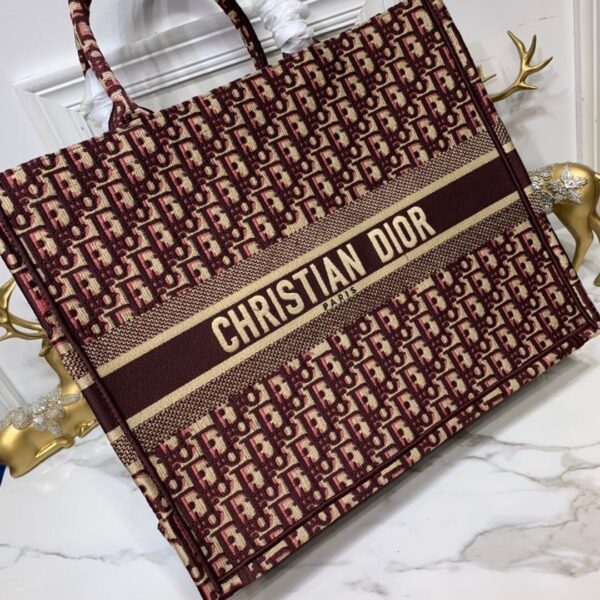 1:1 Replica Christian Dior Large Dior Book Tote Brown For Women 16.5in/42cm CD M1286ZRIW