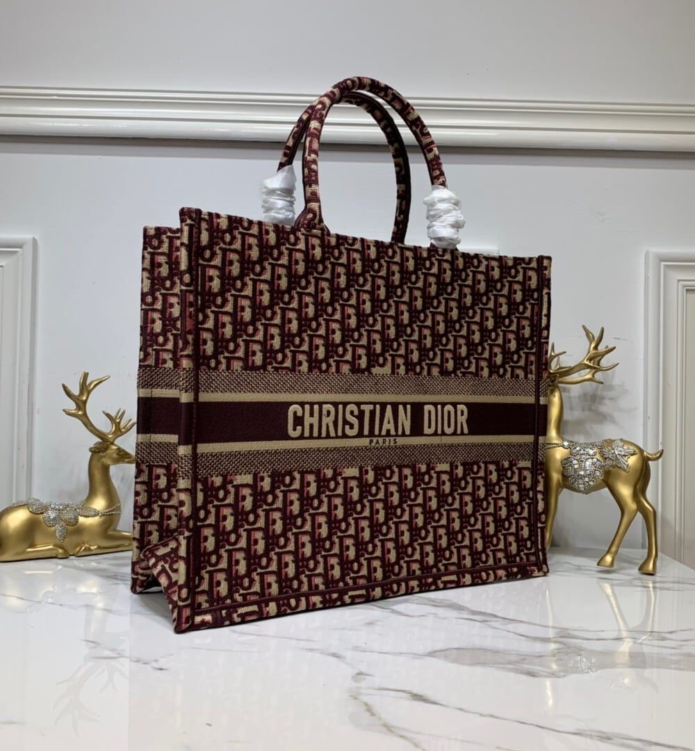 1:1 Replica Christian Dior Large Dior Book Tote Brown For Women 16.5in/42cm CD M1286ZRIW