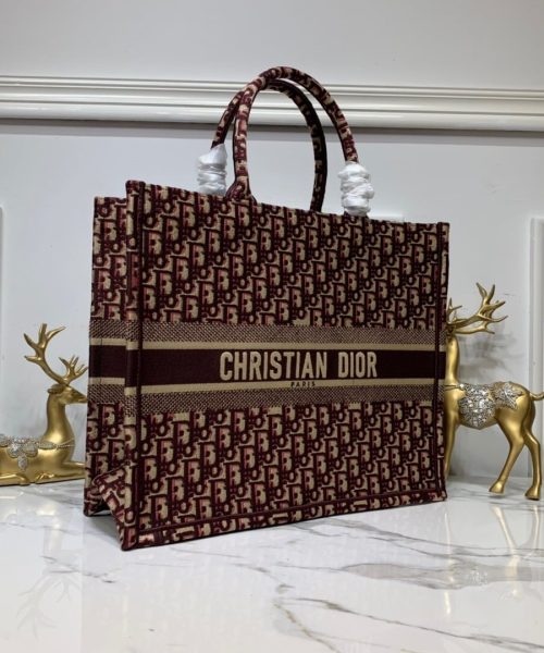 1:1 Replica Christian Dior Large Dior Book Tote Brown For Women 16.5in/42cm CD M1286ZRIW