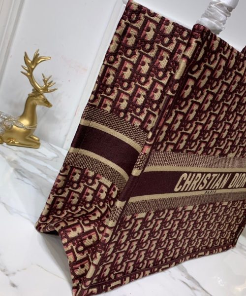 1:1 Replica Christian Dior Large Dior Book Tote Brown For Women 16.5in/42cm CD M1286ZRIW