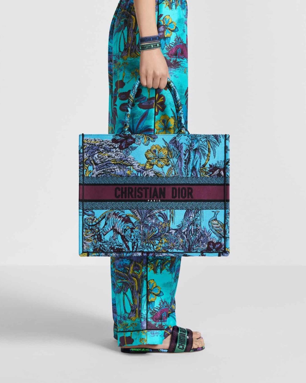 1:1 Replica Christian Dior Large Dior Book Tote Celestial Blue Multicolor For Women M1286ZEUP_M259- 42 Cm/ 16.5 Inches