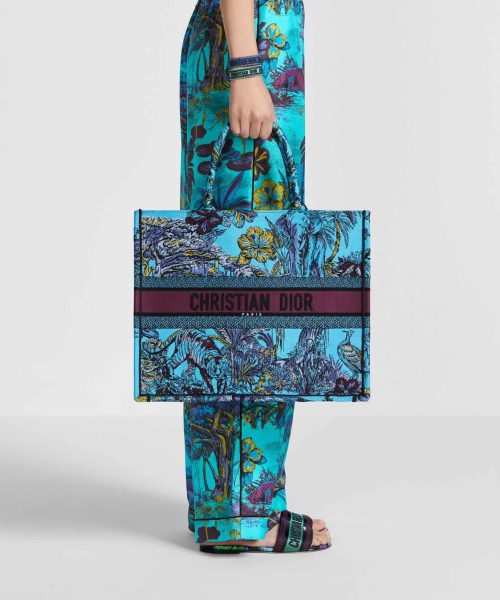 1:1 Replica Christian Dior Large Dior Book Tote Celestial Blue Multicolor For Women M1286ZEUP_M259- 42 Cm/ 16.5 Inches