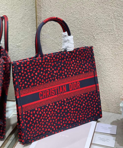 1:1 Replica Christian Dior Large Dior Book Tote Crimson Multicolor, For Women, Women’s Handbags 16.5in/42cm CD