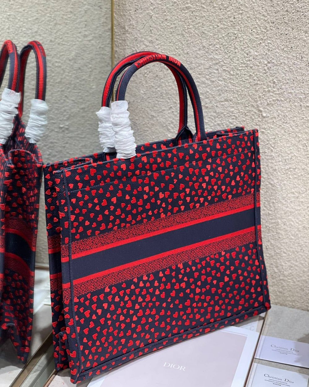 1:1 Replica Christian Dior Large Dior Book Tote Crimson Multicolor, For Women, Women’s Handbags 16.5in/42cm CD