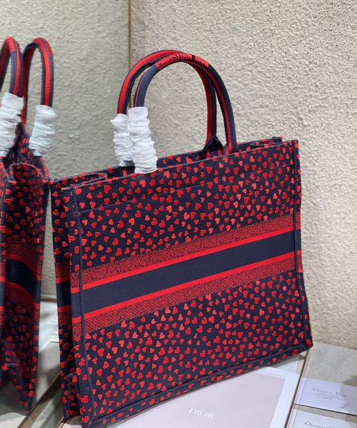 1:1 Replica Christian Dior Large Dior Book Tote Crimson Multicolor, For Women, Women’s Handbags 16.5in/42cm CD