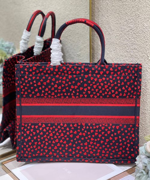 1:1 Replica Christian Dior Large Dior Book Tote Crimson Multicolor, For Women, Women’s Handbags 16.5in/42cm CD