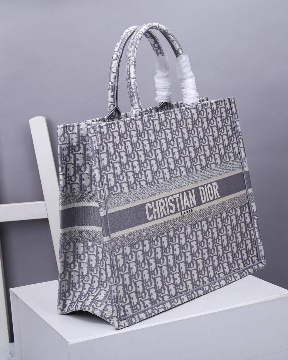 1:1 Replica Christian Dior Large Dior Book Tote Gray, For Women, Women’s Handbags 16.5in/42cm CD M1286ZRIW_M932