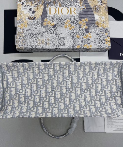 1:1 Replica Christian Dior Large Dior Book Tote Gray, For Women, Women’s Handbags 16.5in/42cm CD M1286ZRIW_M932