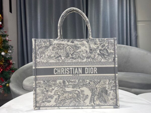 1:1 Replica Christian Dior Large Dior Book Tote Gray Multicolor, For Women, Women’s Handbags 16.5in/42cm CD