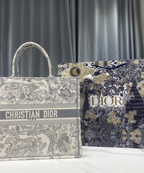 1:1 Replica Christian Dior Large Dior Book Tote Gray Multicolor, For Women, Women’s Handbags 16.5in/42cm CD