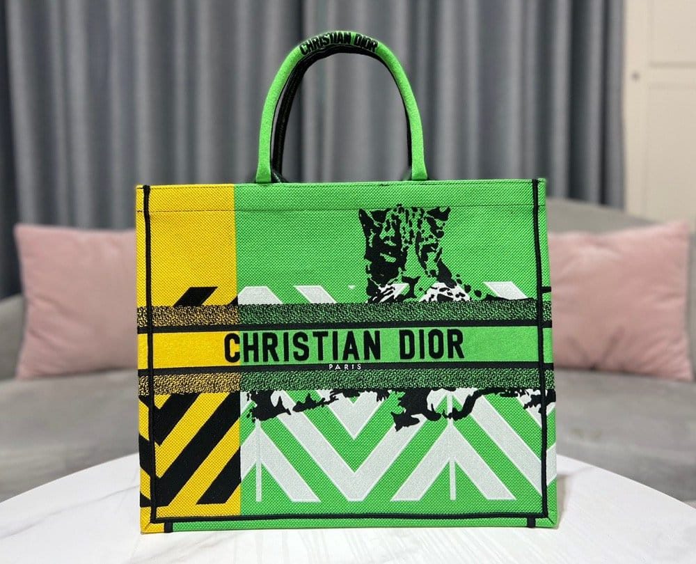 1:1 Replica Christian Dior Large Dior Book Tote Green, For Women, Women’s Handbags 16.5in/42cm CD