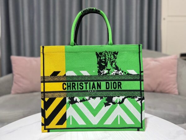 1:1 Replica Christian Dior Large Dior Book Tote Green, For Women, Women’s Handbags 16.5in/42cm CD