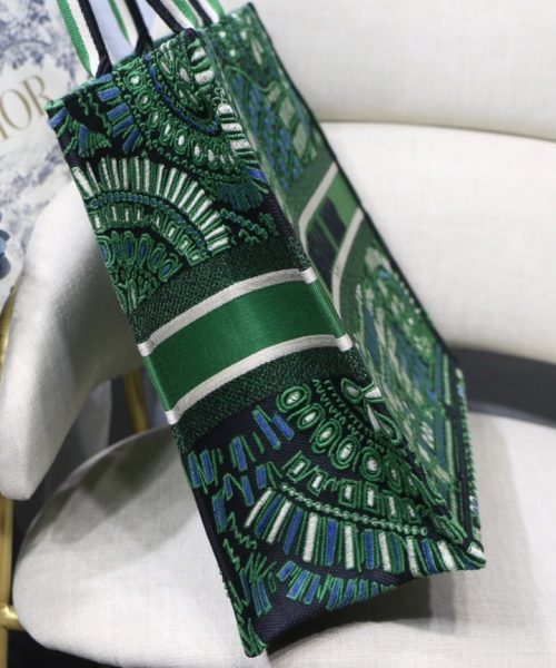 1:1 Replica Christian Dior Large Dior Book Tote Green Multicolor, For Women, Women’s Handbags 16.5in/42cm CD
