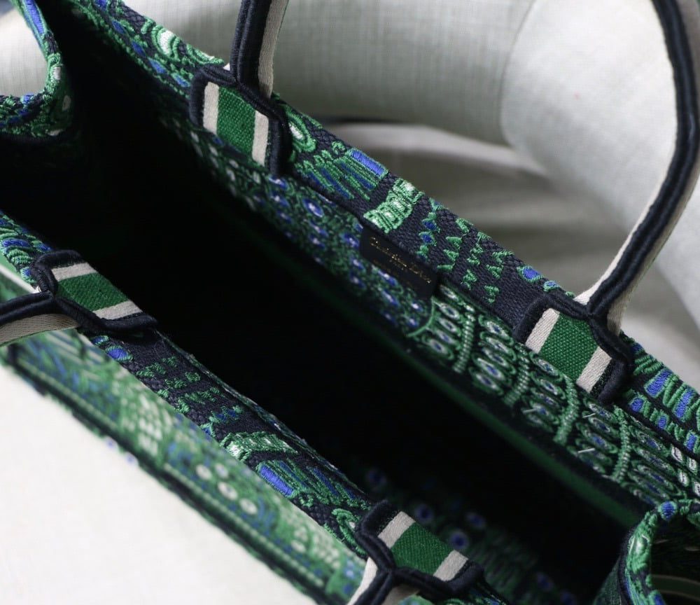 1:1 Replica Christian Dior Large Dior Book Tote Green Multicolor, For Women, Women’s Handbags 16.5in/42cm CD