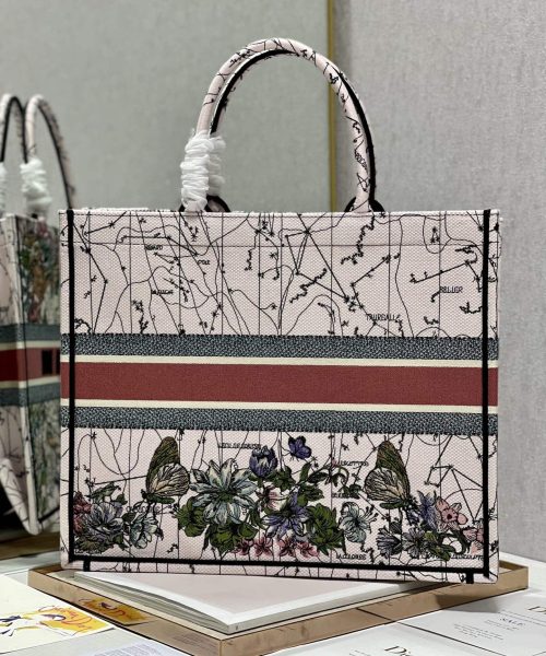 1:1 Replica Christian Dior Large Dior Book Tote Multicolor Dior Constellation Embroidery, Multicolor, For Women Women’s Handbags, Shoulder Bags, 42cm CD