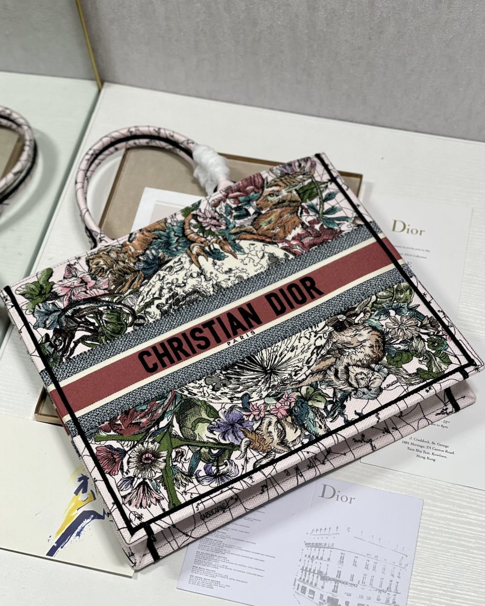 1:1 Replica Christian Dior Large Dior Book Tote Multicolor Dior Constellation Embroidery, Multicolor, For Women Women’s Handbags, Shoulder Bags, 42cm CD