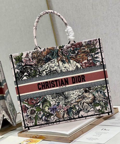 1:1 Replica Christian Dior Large Dior Book Tote Multicolor Dior Constellation Embroidery, Multicolor, For Women Women’s Handbags, Shoulder Bags, 42cm CD