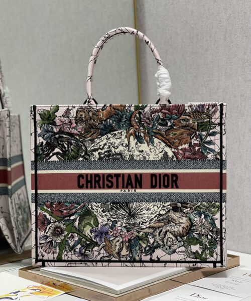 1:1 Replica Christian Dior Large Dior Book Tote Multicolor Dior Constellation Embroidery, Multicolor, For Women Women’s Handbags, Shoulder Bags, 42cm CD