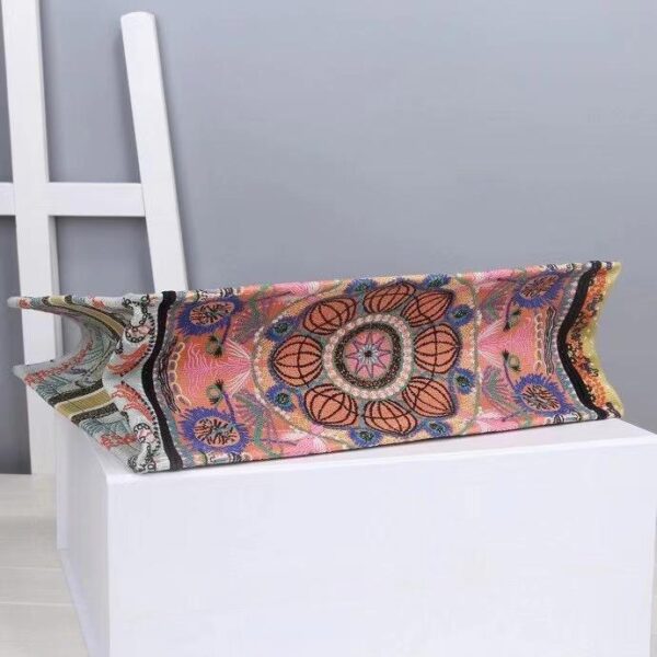 1:1 Replica Christian Dior Large Dior Book Tote Multicolor Dior In Lights Embroidery, Pink Multicolor, For Women Women’s Handbags, Shoulder Bags, 42cm CD