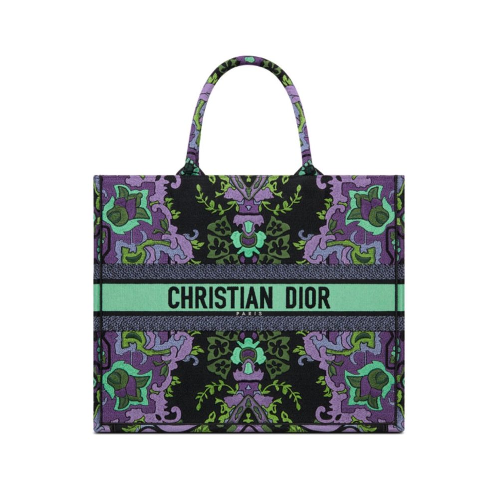 1:1 Replica Christian Dior Large Dior Book Tote Multicolor Dior Indian Purple For Women M1286ZESK_M19E- 42 Cm/ 16.5 Inches