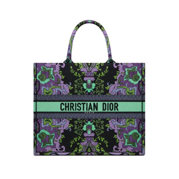1:1 Replica Christian Dior Large Dior Book Tote Multicolor Dior Indian Purple For Women M1286ZESK_M19E- 42 Cm/ 16.5 Inches