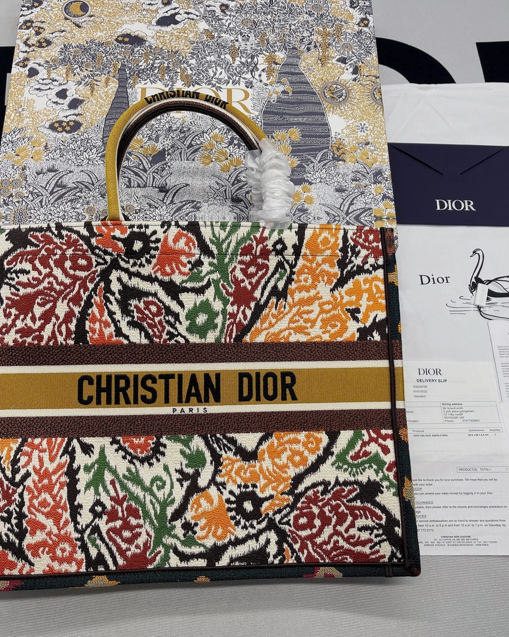 1:1 Replica Christian Dior Large Dior Book Tote Multicolor, For Women, Women’s Handbags 16.5in/42cm CD