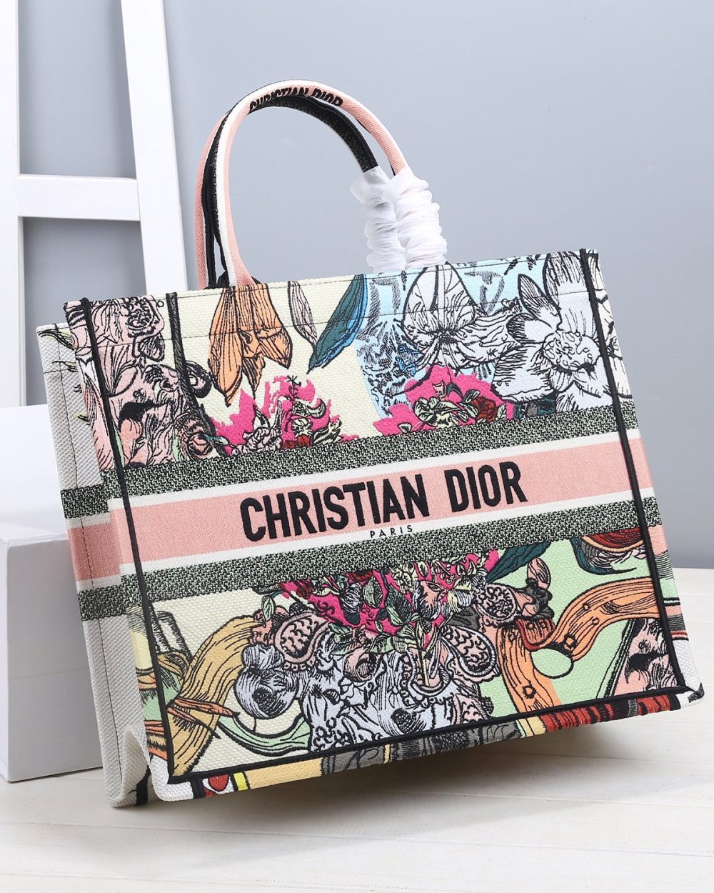 1:1 Replica Christian Dior Large Dior Book Tote Multicolor, For Women, Women’s Handbags 16.5in/42cm CD