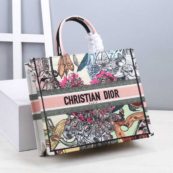1:1 Replica Christian Dior Large Dior Book Tote Multicolor, For Women, Women’s Handbags 16.5in/42cm CD