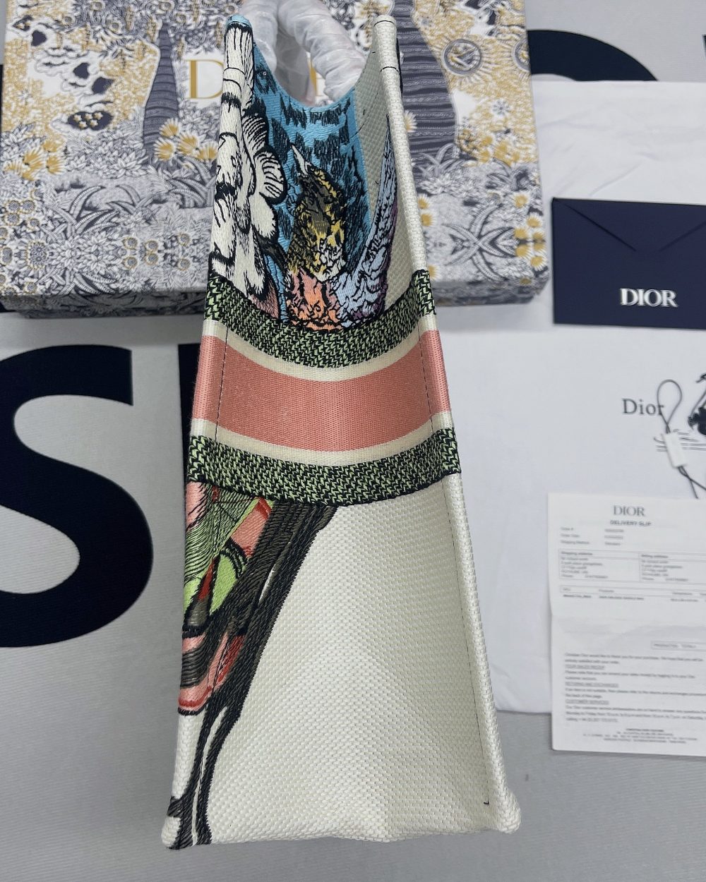 1:1 Replica Christian Dior Large Dior Book Tote Multicolor, For Women, Women’s Handbags 16.5in/42cm CD