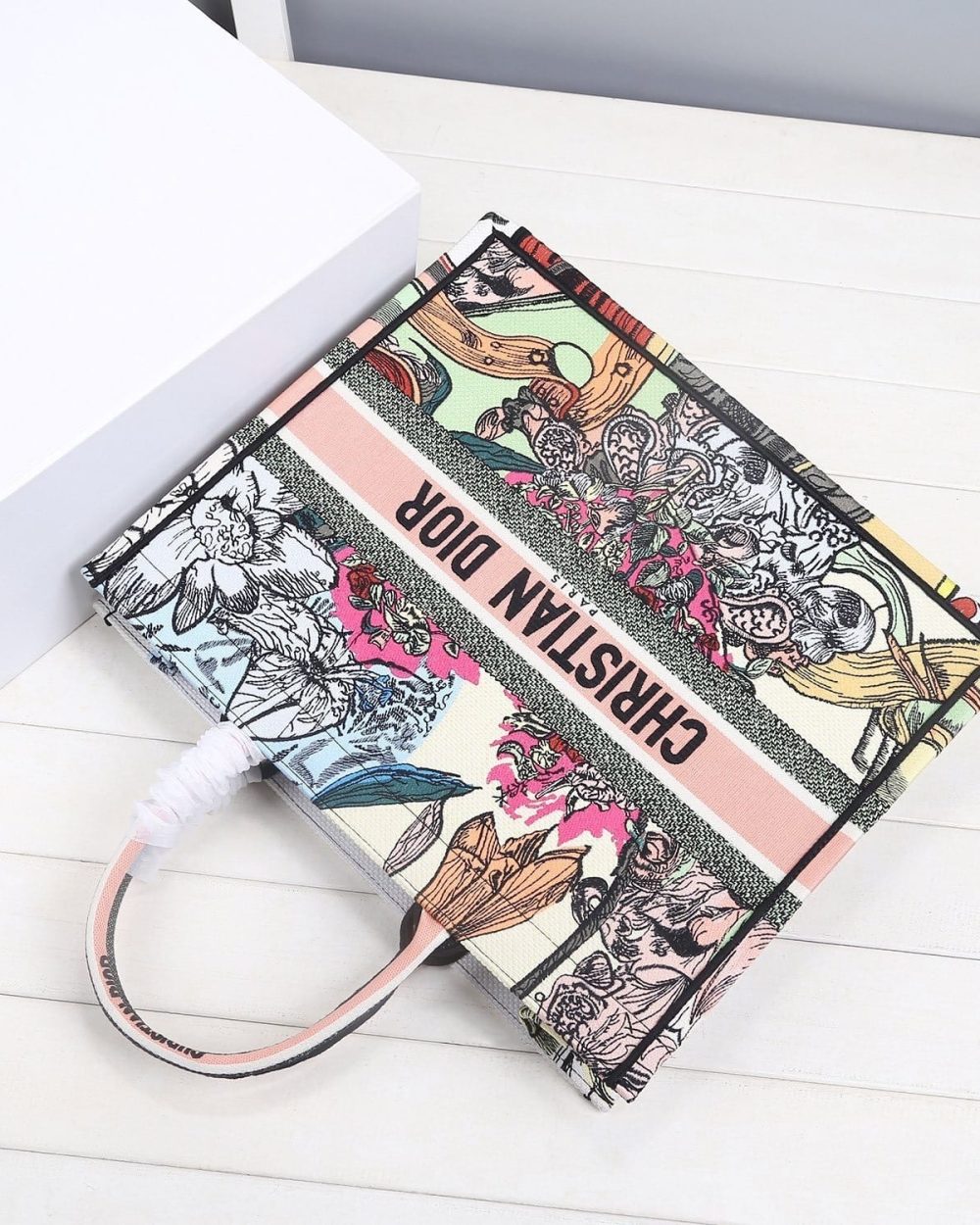 1:1 Replica Christian Dior Large Dior Book Tote Multicolor, For Women, Women’s Handbags 16.5in/42cm CD