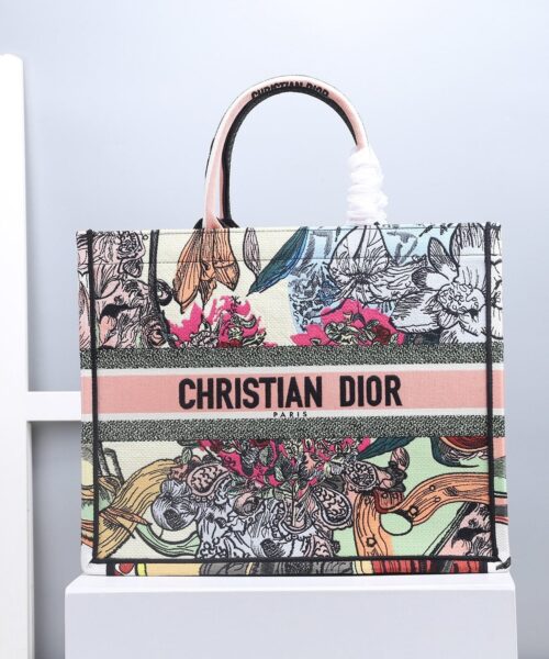 1:1 Replica Christian Dior Large Dior Book Tote Multicolor, For Women, Women’s Handbags 16.5in/42cm CD